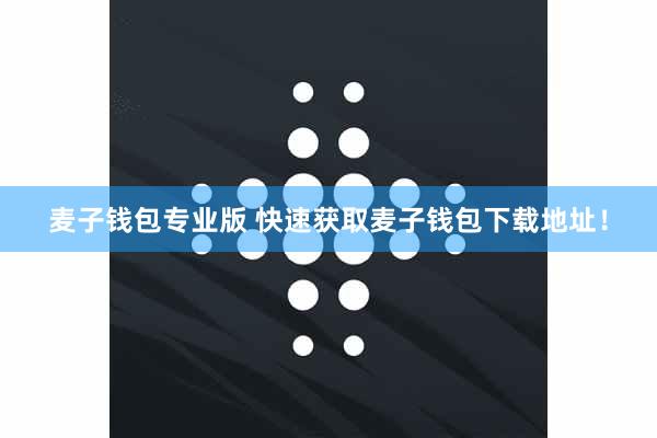 麦子钱包专业版 快速获取麦子钱包下载地址！