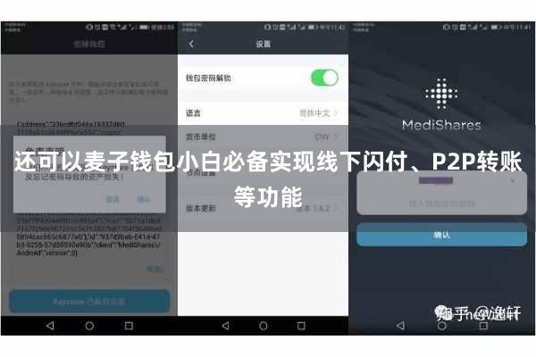 还可以麦子钱包小白必备实现线下闪付、P2P转账等功能