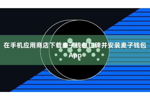 在手机应用商店下载麦子钱包口碑并安装麦子钱包App